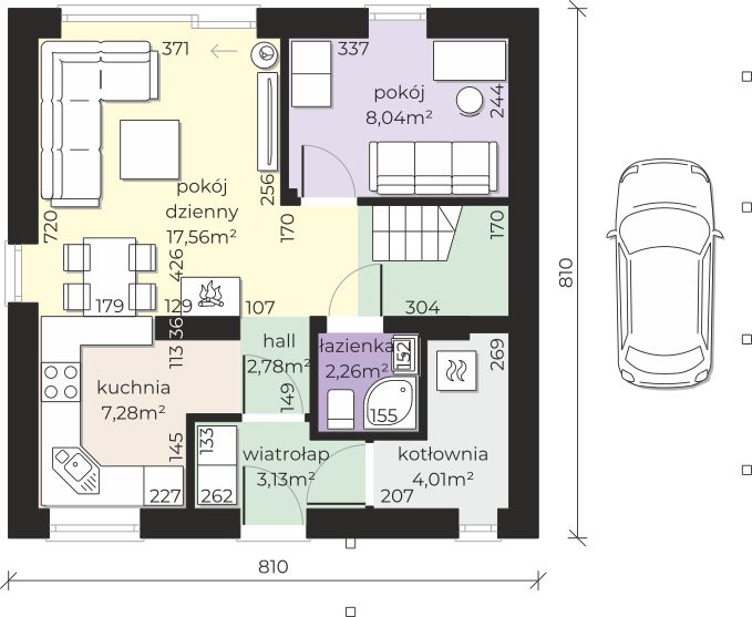 Parter projektu Dom przy Cyprysowej 77