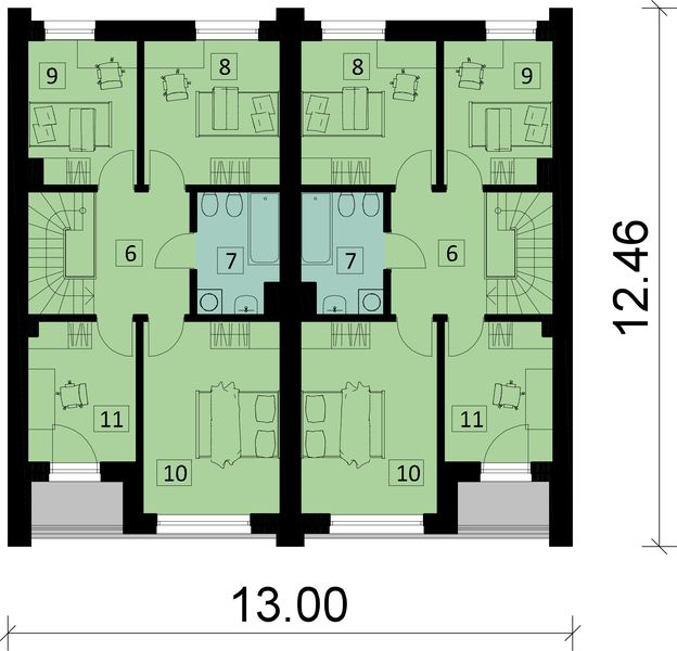 Piętro 1 projektu KA265