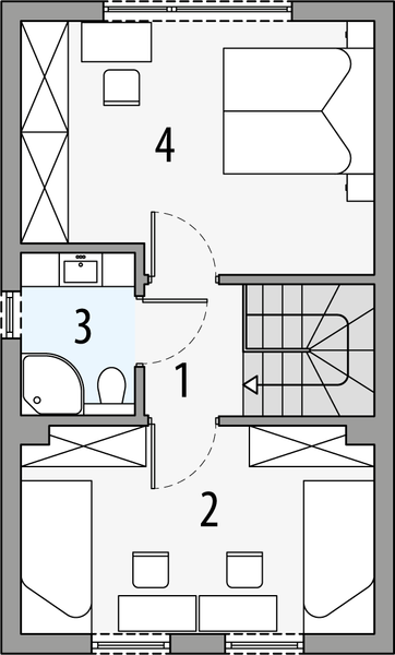 Piętro 1 projektu Luna 2a