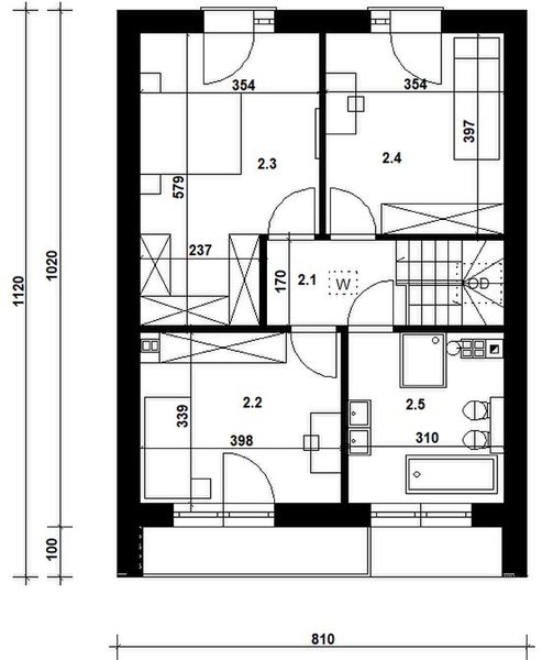 Poddasze projektu Smart 1