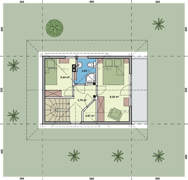 Poddasze projektu L-319