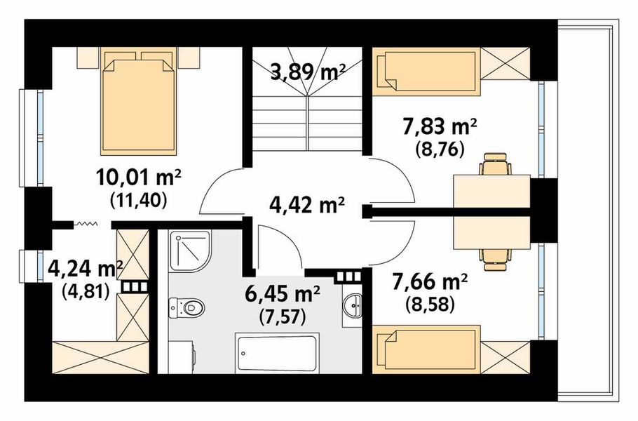 Poddasze projektu Kruszyna 3
