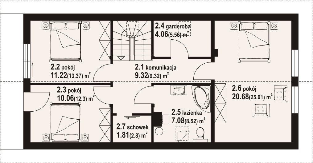 Poddasze projektu Bartkowo ag dws