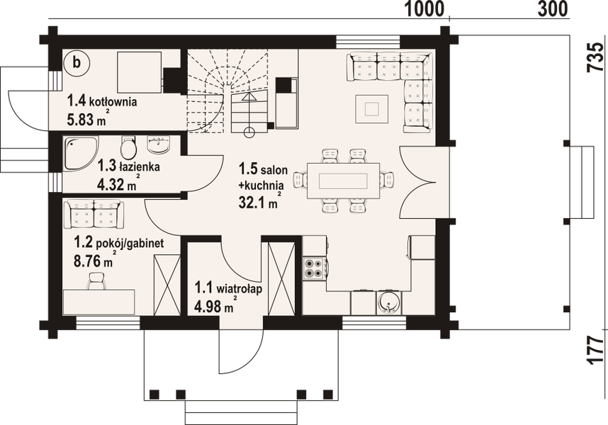 Parter projektu Zawoja 14 dw