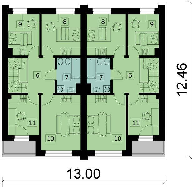 Piętro 1 projektu KA265 war.1