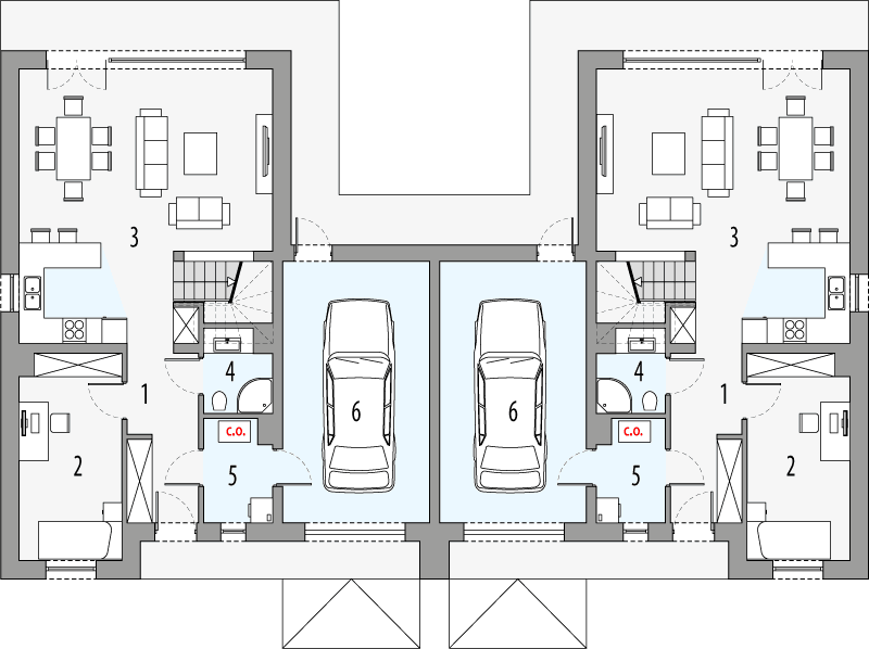 Parter projektu Malena - dwulokalowy LLL