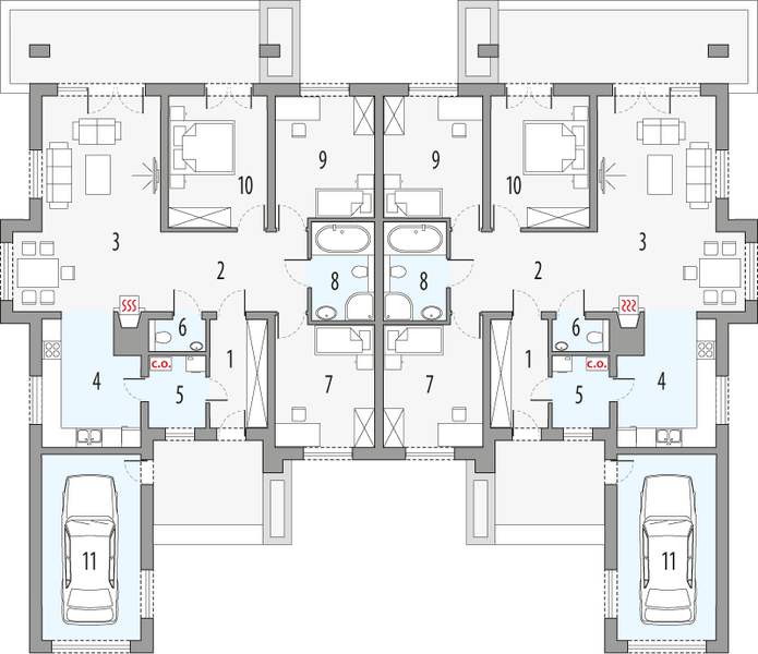 Parter projektu Małgosia g - dwulokalowy LLL