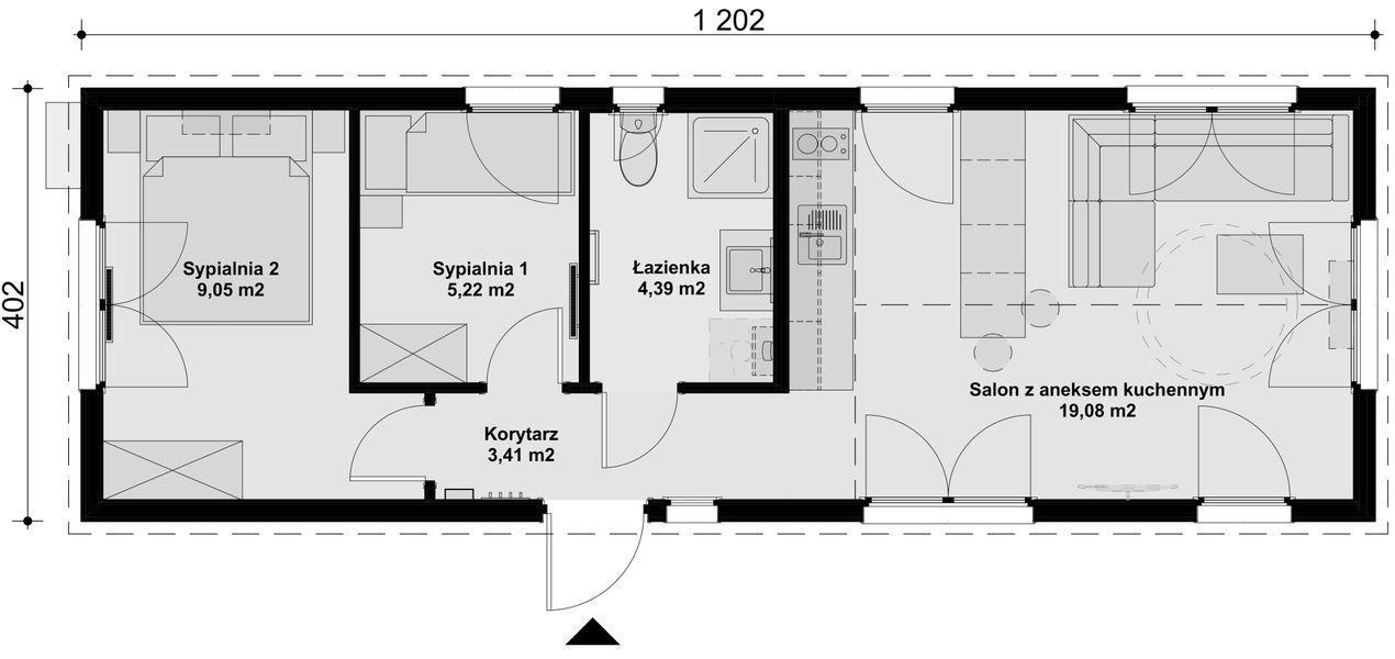 Parter projektu Dom mobilny MoonWave