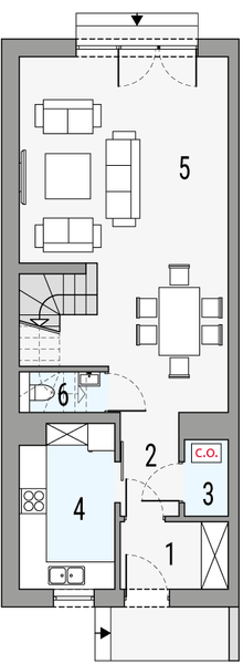 Parter projektu Poezja 2a - segment lewy
