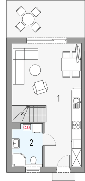 Parter projektu Morski 2 - segment lewy