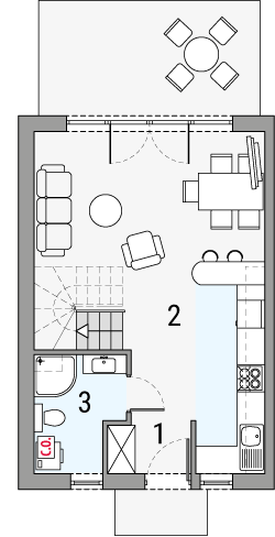 Parter projektu Morski 4 - segment lewy