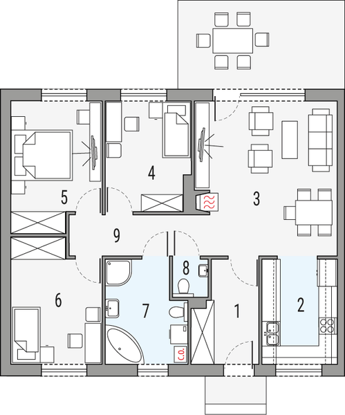 Parter projektu Filip a - segment lewy