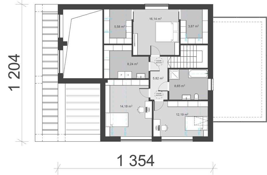 Poddasze projektu uA172