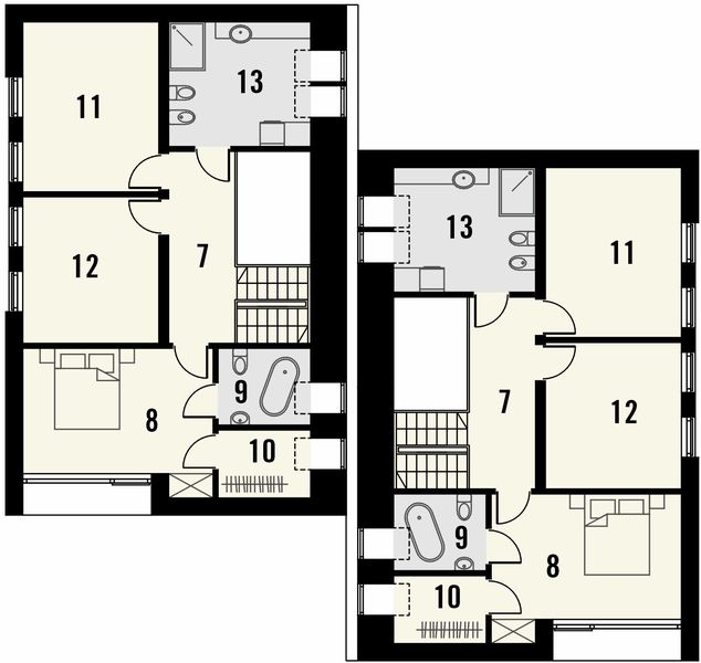 Poddasze projektu Moderno 2L