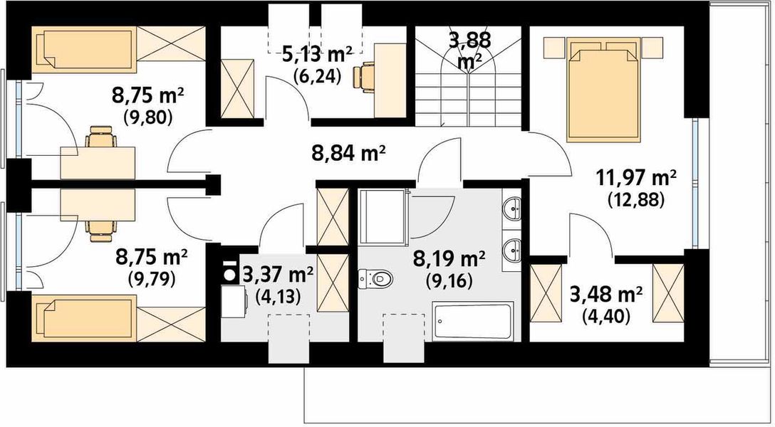 Poddasze projektu Okruszek 2
