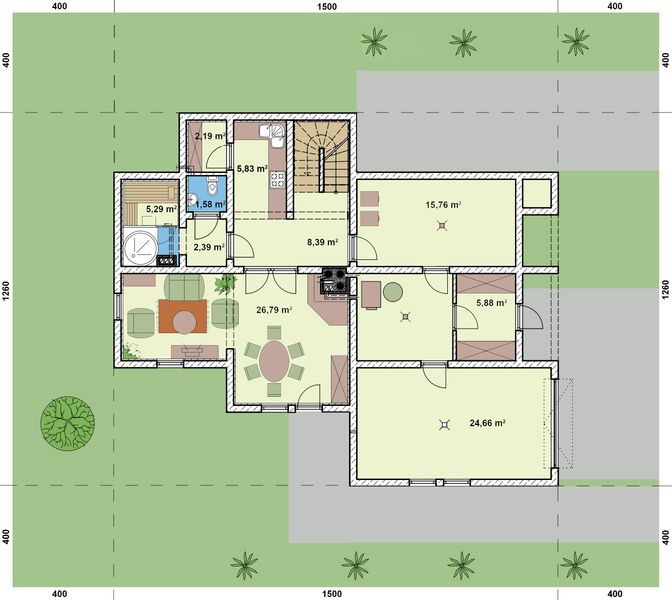Piwnica projektu L-128