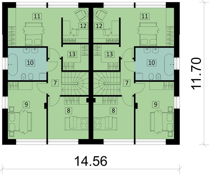 Piętro 1 projektu KA262