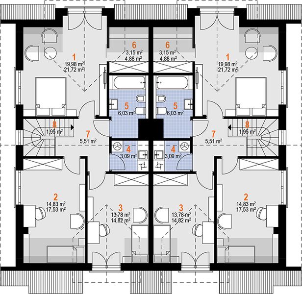 Poddasze projektu Hania Duolit (1871)