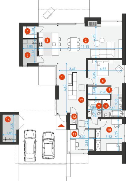 Parter projektu Dom z patio 3