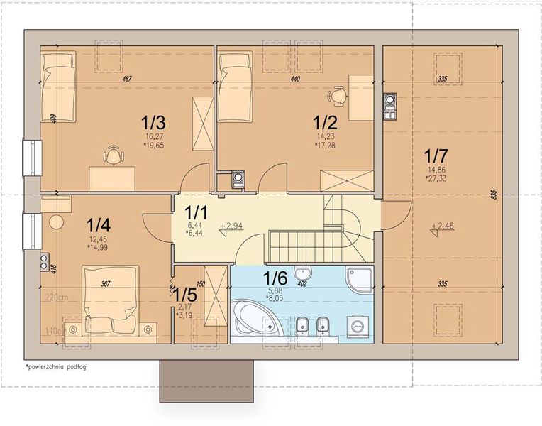 Poddasze projektu Rodzinek 4