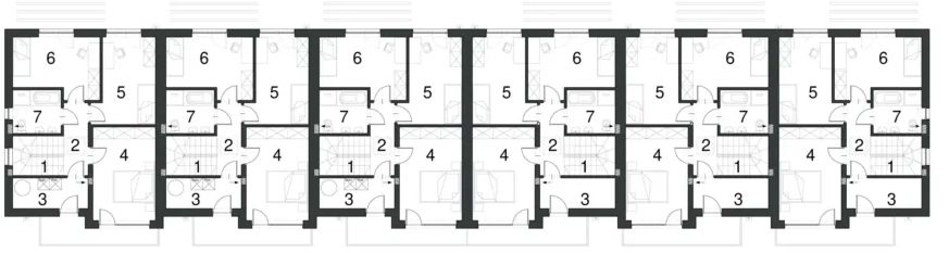 Piętro 1 projektu EG-88 wariant I