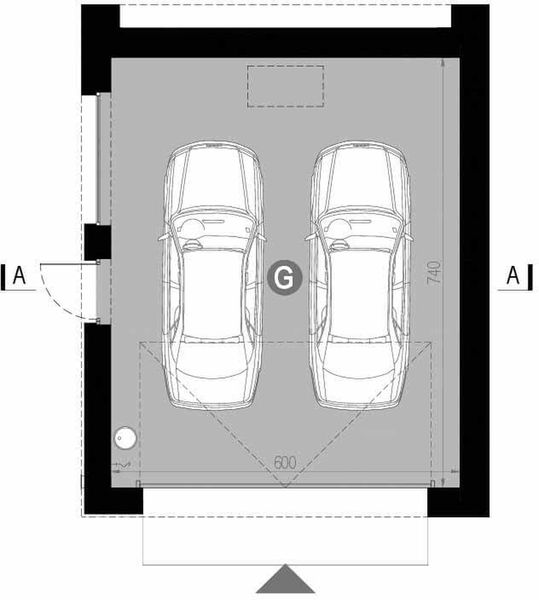 Parter projektu Garaż HomeKoncept G 09