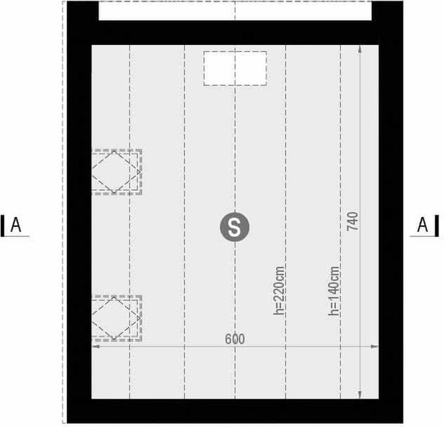 Poddasze projektu Garaż HomeKoncept G 09