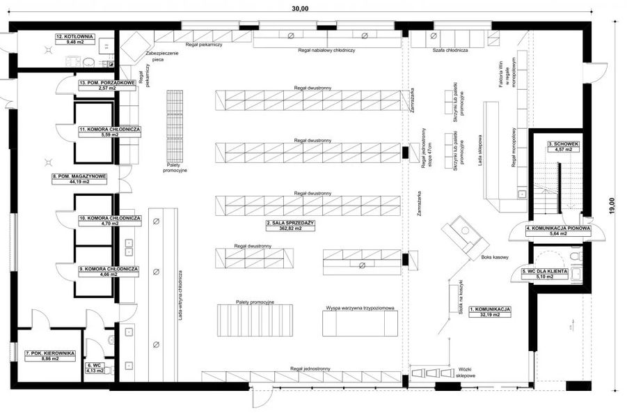 Parter projektu G422 - Budynek usługowo – handlowy