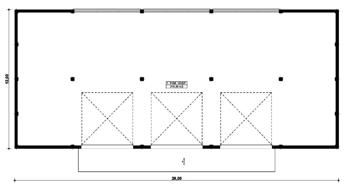 Parter projektu G408 - Budynek gospodarczy
