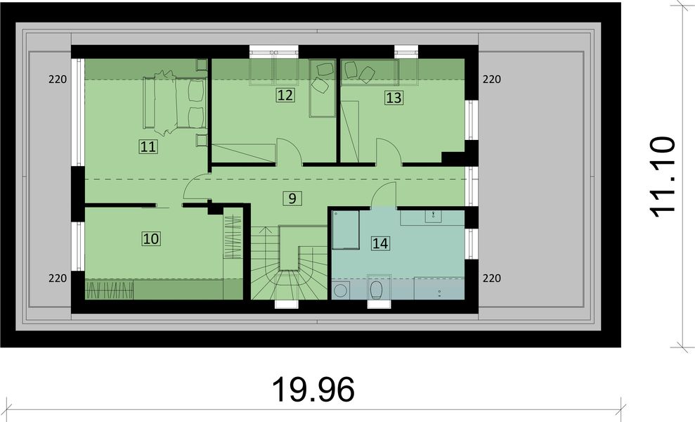 Poddasze projektu Ka258 T