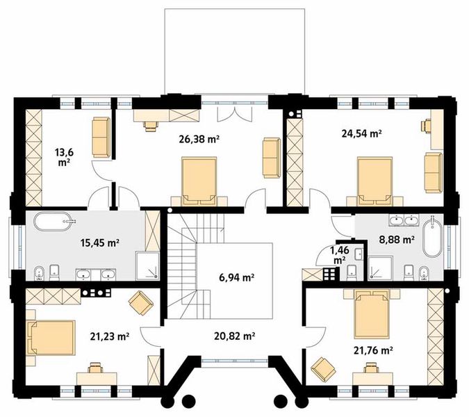 Piętro 1 projektu Amadeusz 2