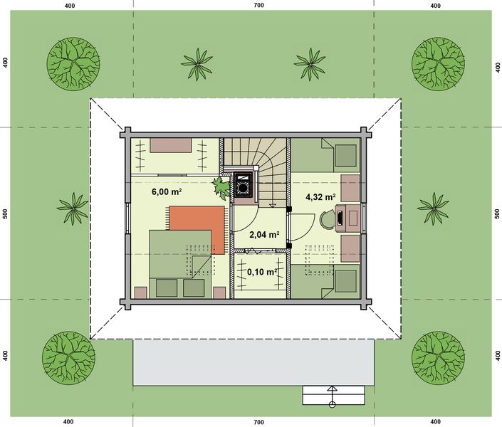 Poddasze projektu L-132 z bali