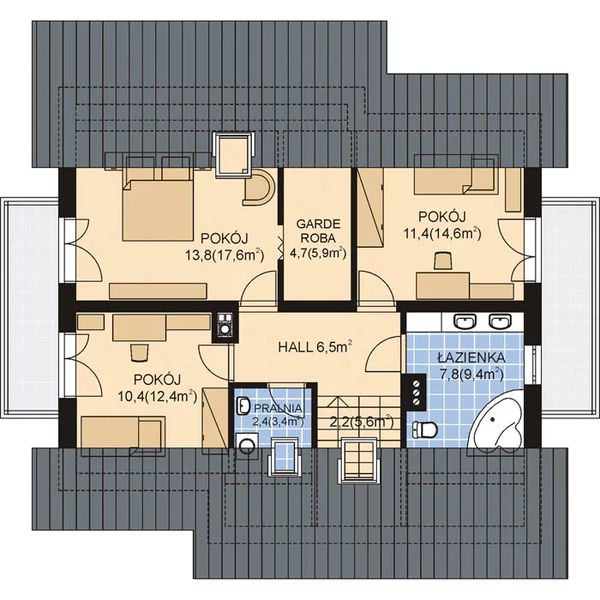 Poddasze projektu APS 282 ECO