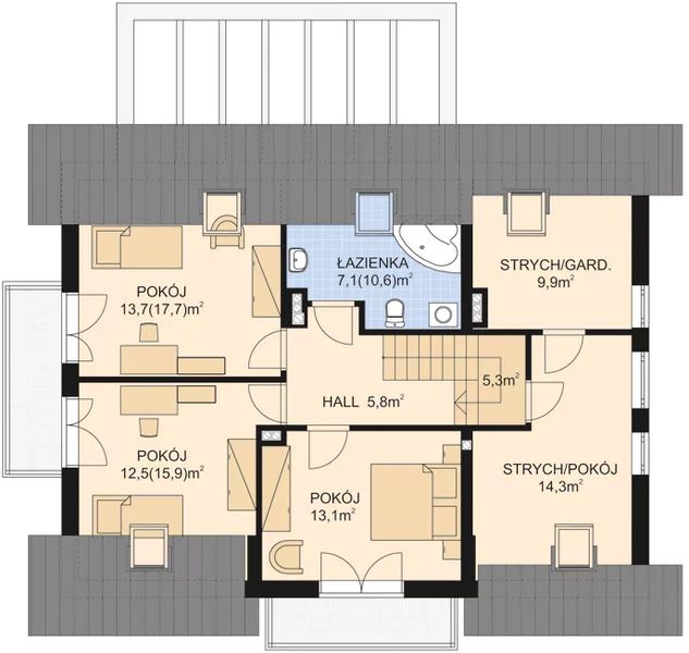 Poddasze projektu APS 289 ECO