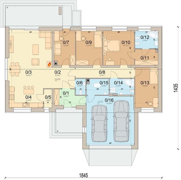 Parter projektu Abelia 2 modern