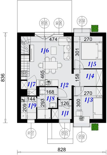 Parter projektu Dom Małomiasteczkowy 3