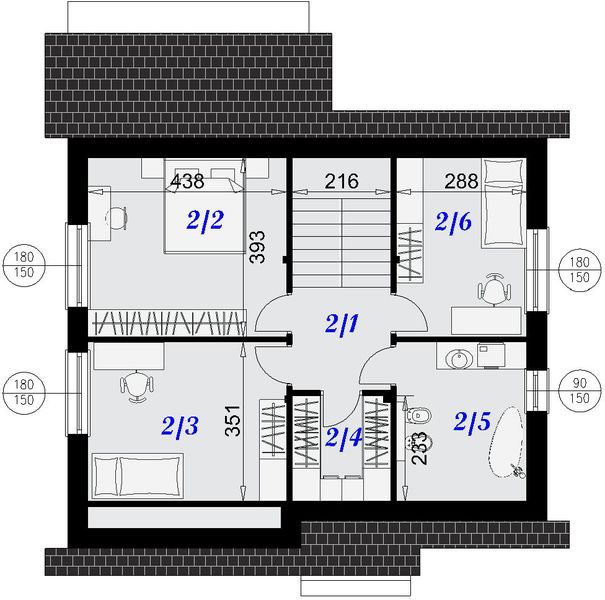 Poddasze projektu Dom Martin