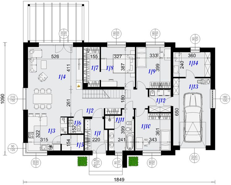 Parter projektu Dom Inverness 3