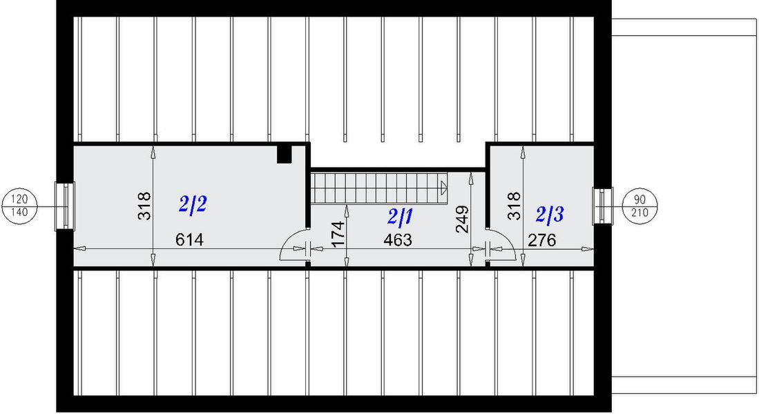 Poddasze projektu Dom Inverness 3