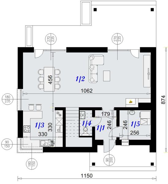 Parter projektu Dom nad Lambro