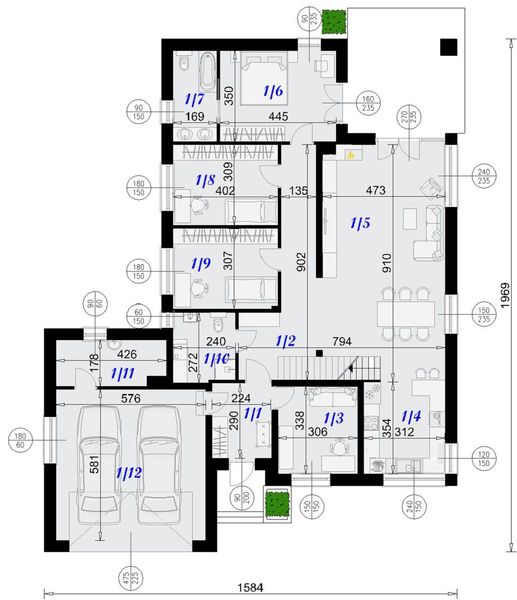 Parter projektu Dom Bergamo