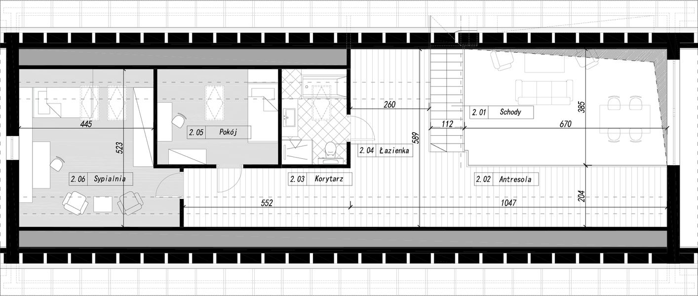 Poddasze projektu Frigg