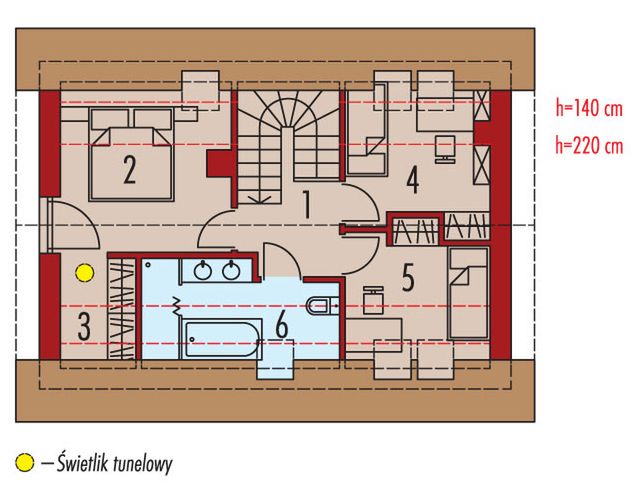 Poddasze projektu Mini 22 energo
