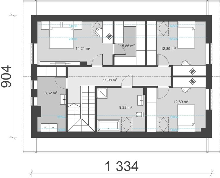 Poddasze projektu uA345v1