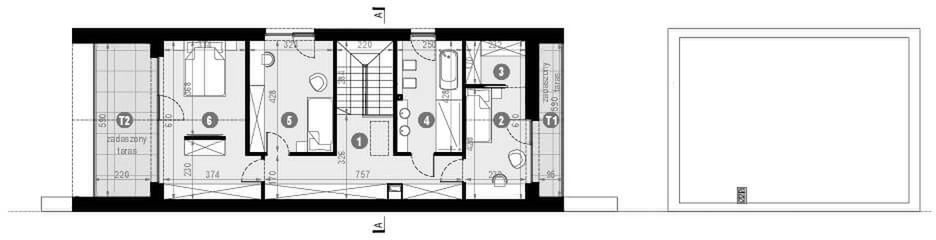 Piętro 1 projektu HomeKoncept 115 G2
