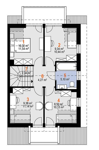 Poddasze projektu Felicja Sto Duo (1884)