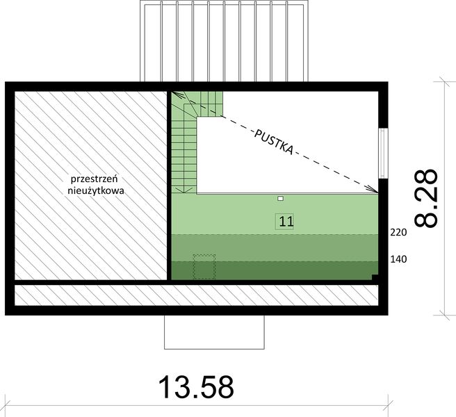 Poddasze projektu Ka260 Sz