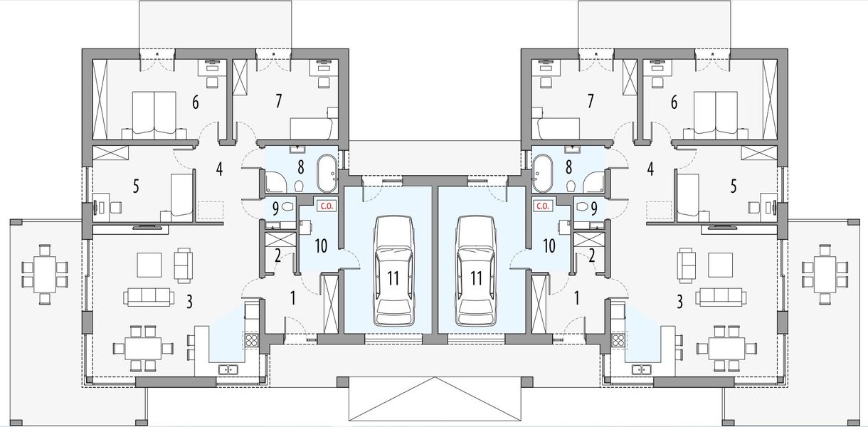 Parter projektu Mandalorian A - dwulokalowy LLL
