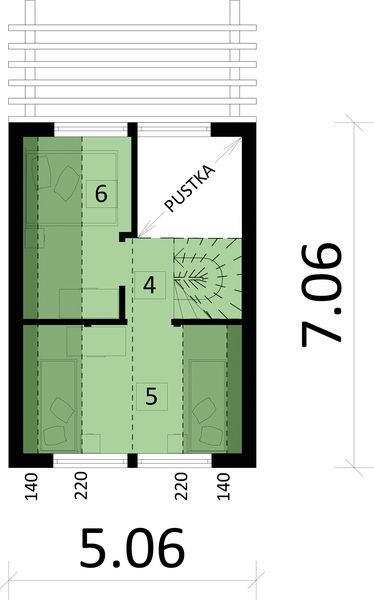 Poddasze projektu Ka159 Sz