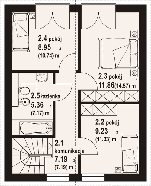 Poddasze projektu Grochowo bb pcr